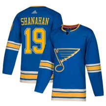 St. Louis Blues Youth Brendan Shanahan Adidas Authentic Blue Alternate Jersey