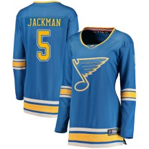 St. Louis Blues Women's Barret Jackman Fanatics Branded Breakaway Blue Alternate Jersey