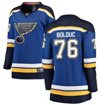 St. Louis Blues Women's Zack Bolduc Fanatics Branded Breakaway Blue Home Jersey