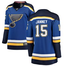 St. Louis Blues Women's Craig Janney Fanatics Branded Breakaway Blue Home Jersey