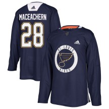 St. Louis Blues Men's MacKenzie MacEachern Adidas Authentic Blue Mackenzie MacEachern Practice Jersey