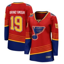 St. Louis Blues Women's Rod Brind'amour Fanatics Branded Breakaway Red Rod Brind'Amour 2020/21 Special Edition Jersey