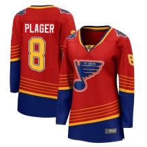 St. Louis Blues Women's Barclay Plager Fanatics Branded Breakaway Red 2020/21 Special Edition Jersey