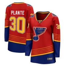 St. Louis Blues Women's Jacques Plante Fanatics Branded Breakaway Red 2020/21 Special Edition Jersey