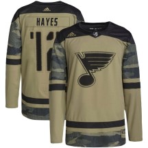 St. Louis Blues Youth Kevin Hayes Adidas Authentic Camo Military Appreciation Practice Jersey