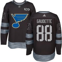 St. Louis Blues Youth Adam Gaudette Authentic Black 1917-2017 100th Anniversary Jersey